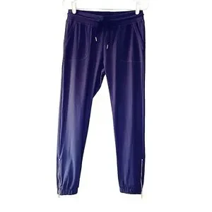 ZYIA Pants Jumpsuits Zyia Active Navy Peak Zipper Joggers